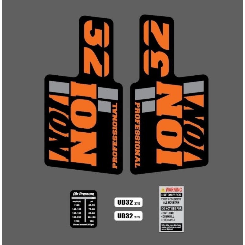Decal Fork Ion 32