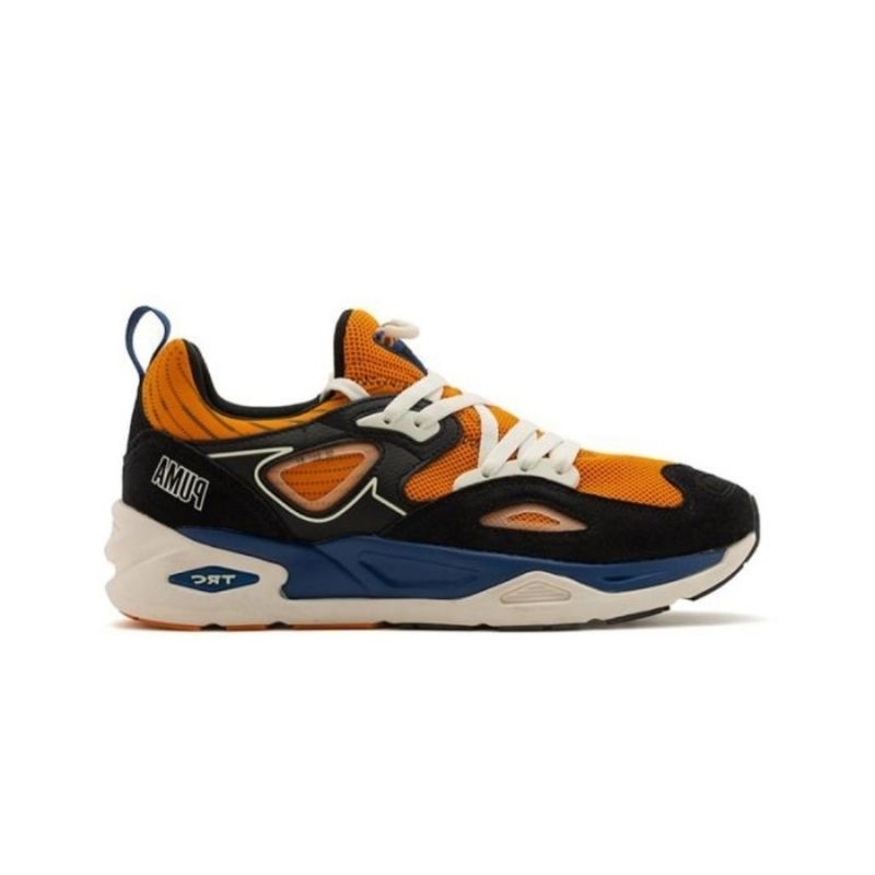 SEPATU PRIA WANITA UNISEX PUMA TRC BLAZE SWXP BLACK ORANGE