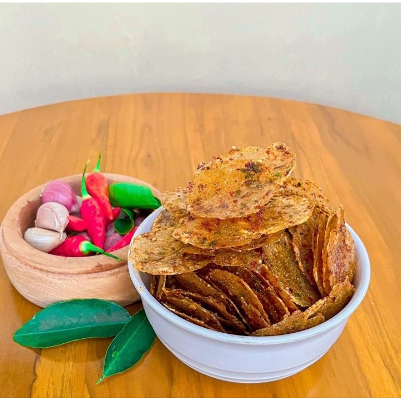 

Keripik Kaca 500gr - Kirca - Kripca - Cemilan Pedas
