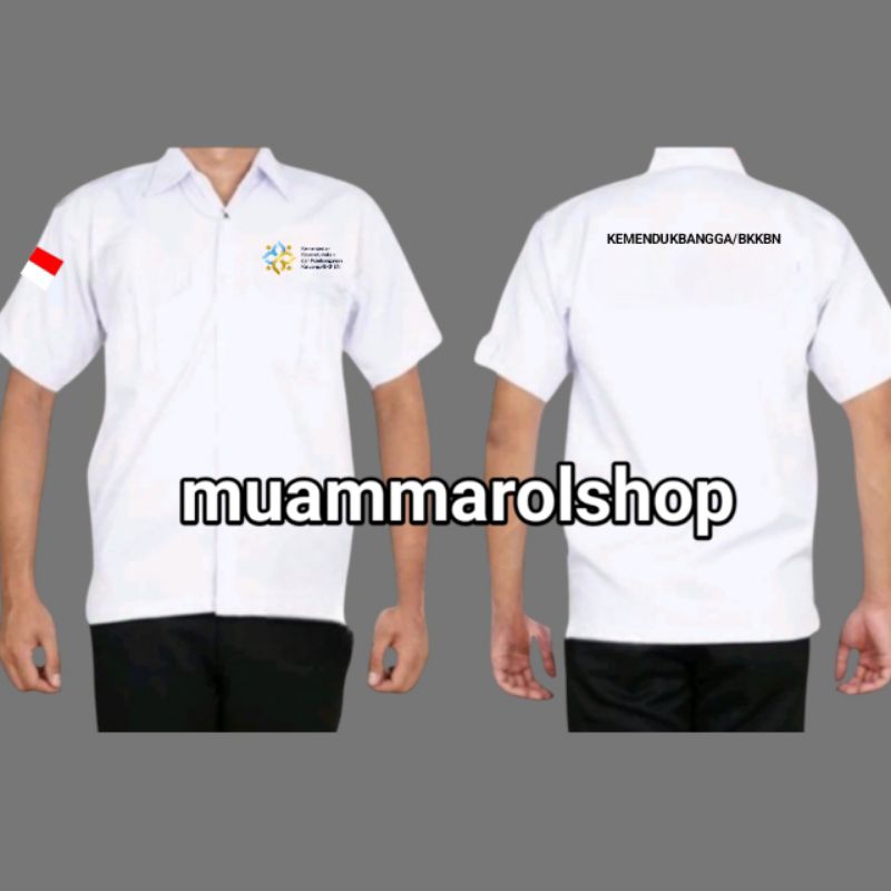 kemeja kemendukbangga bkkbn kemeja bkkbn bordir