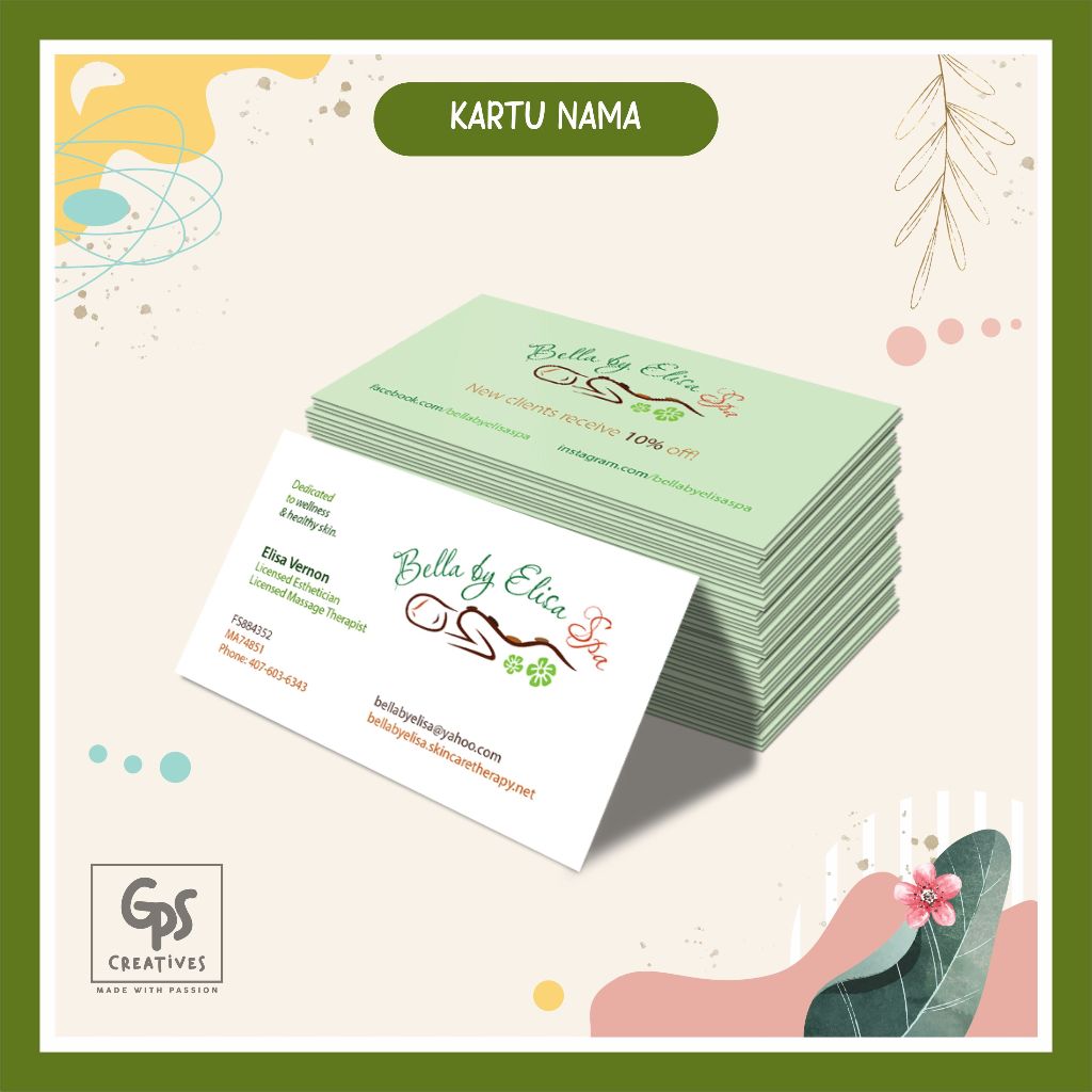 

Name Card Custom Kartu Nama Isi 100pcs