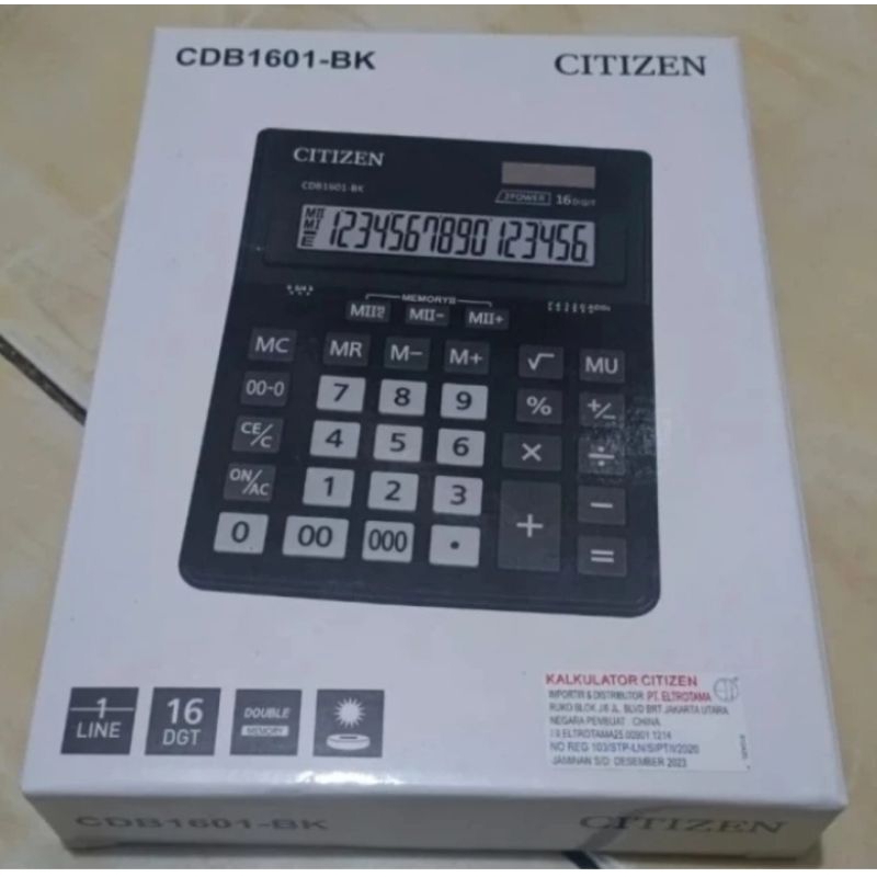 

CALCULATOR / KALKULATOR CITIZEN SDC-664S / CBD-1601 ORIGINAL