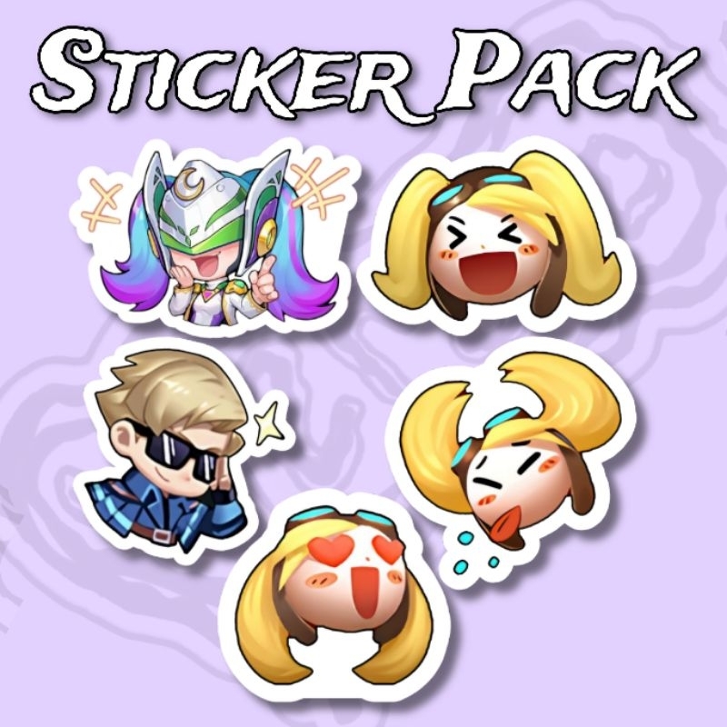 

Sticker MLBB 5 Pcs vinyl waterproof