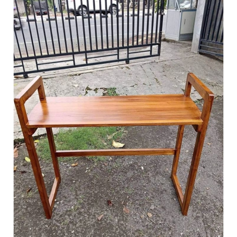 Meja belajar meja aquarium meja dapur meja serbaguna kayu jati