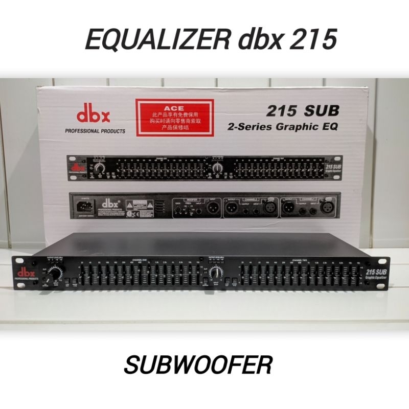 Equalizer dbx 215 Plus Subwoofer