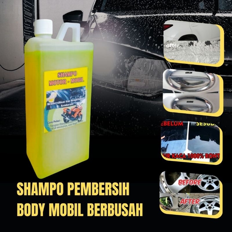 Shampo Mobil Berbusah / Shampo Pengkilap Body / Shampo Motor.Mobil