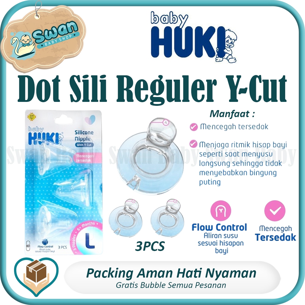 Huki Baby Dot Silicone Reguler Y-Cut / Dot Bayi / Dot Bulat / Dot Bayi Huki / Dot Bayi Silicone