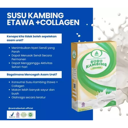 

Membantu mengatasi peradangan usus - SUSU ETAWA COLLAGEN