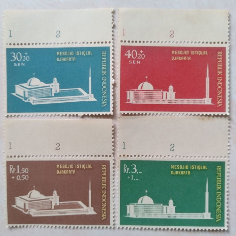 

Perangko Prangko Kuno Set Lengkap Seri Masjid Istiqlal 1962 Mint - YN2184