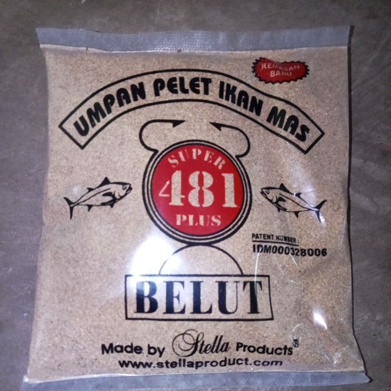 Umpan Pelet Ikan Mas super 481 Belut