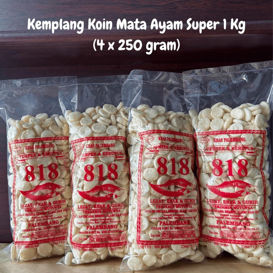 

PAKET KEMPLANG 818 KOIN MATA AYAM 1 KG SUPER (4 X 250 GR)