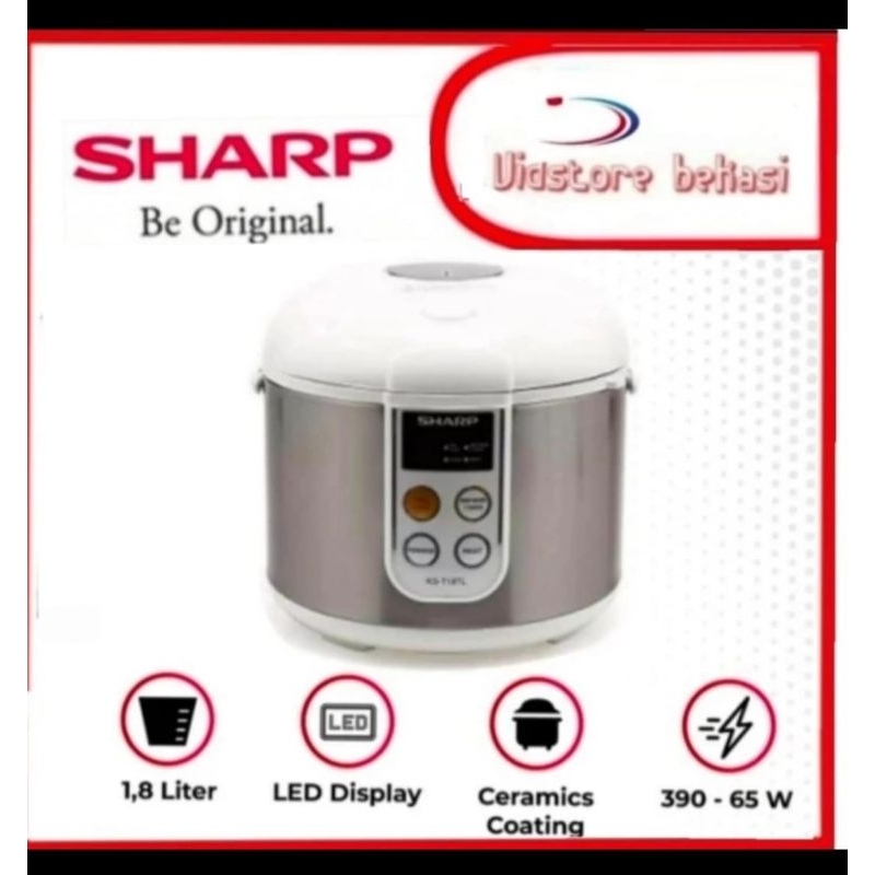MAGIC COM SHARP KST18TL/Rice cooker SHARP 4IN1 KS-T18 TL/RICE COOKER DIGITAL SHARP TOUCH PANEL KS-T1