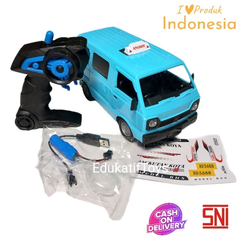 Mainan Mobil RC Angkot Basuri Telolet