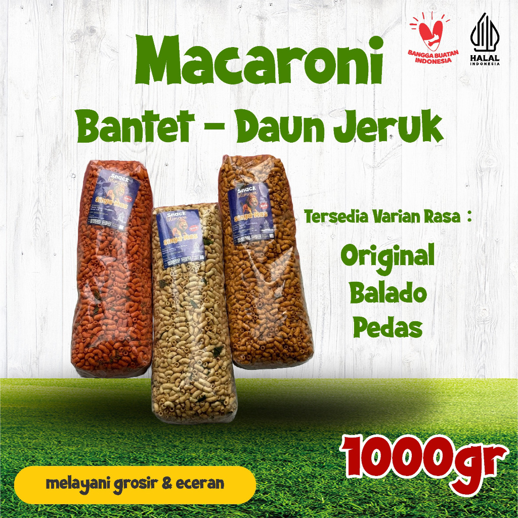

Macaroni Daun Jeruk 1kg | Macaroni Bantet | Macaroni Bantet 1Kg | Macaroni Pedas | Juragan Snack