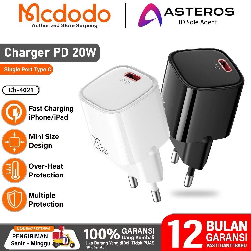 ADAPTOR MCDODO TYPE C 20W