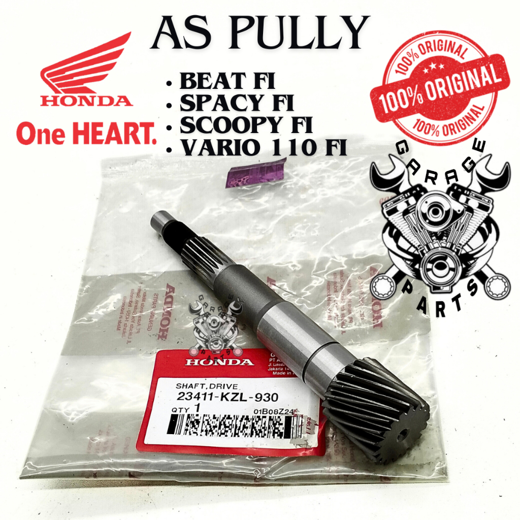 ASLI ORIGINAL AS PULLY BELAKANG HONDA KZL BEAT FI SPACY BEAT FI SCOOPY FI VARIO 110 FI INJEKSI KUALI