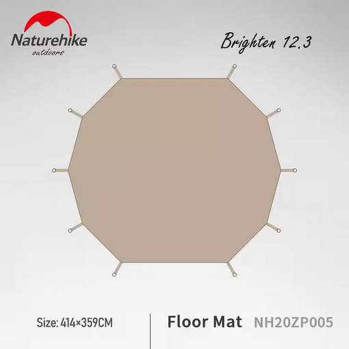 FOOTPRINT ALAS TENDA PYRAMID BRIGHTEN 12.3 NATUREHIKE NH20PJ046