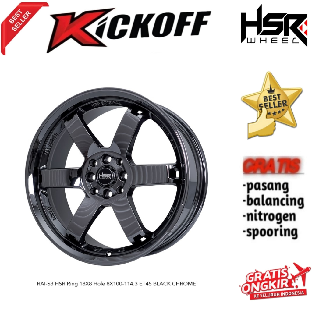 VELG MOBIL RAIZE LIVINA HSR ORIGINAL TE37 SEPESIAL CHROM R18