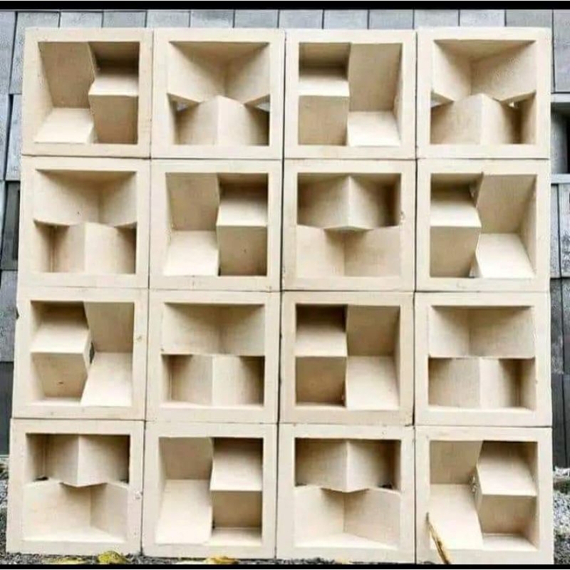 ROSTER BETON/ROSTER MINIMALIS/LOSTER BETON MOTIF M ZIGZAG 2 MUKA ANTI TAMPIAS HUJAN