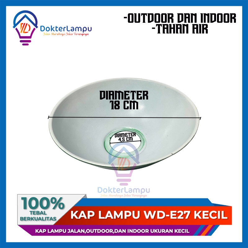 Kap Lampu Jalan / Kap Lampu Gantung OutDoor WD E27 MINI