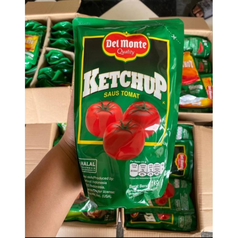 

ANEKA SAUCE //SAOS DELMONTE // 200 GRAM// 1KG // SACHET