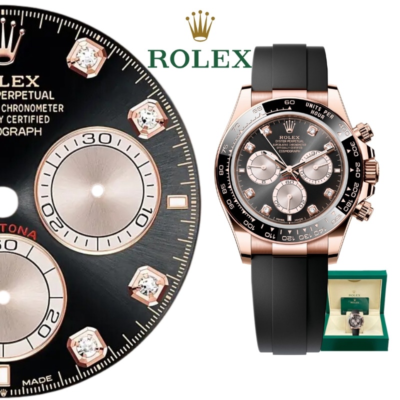 【100% ASLI】Jam Tangan Rolex pria rolex daytona M126515ln-0004 40 mm Emas mawar 18k Garansi 1 tahun a