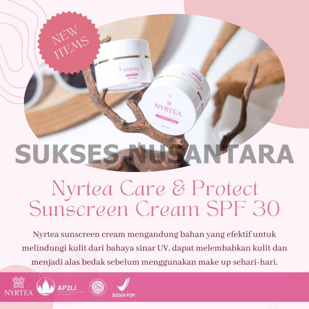 SUNSCREEN CREAM BY NYRTEA (100% ORIGINAL)