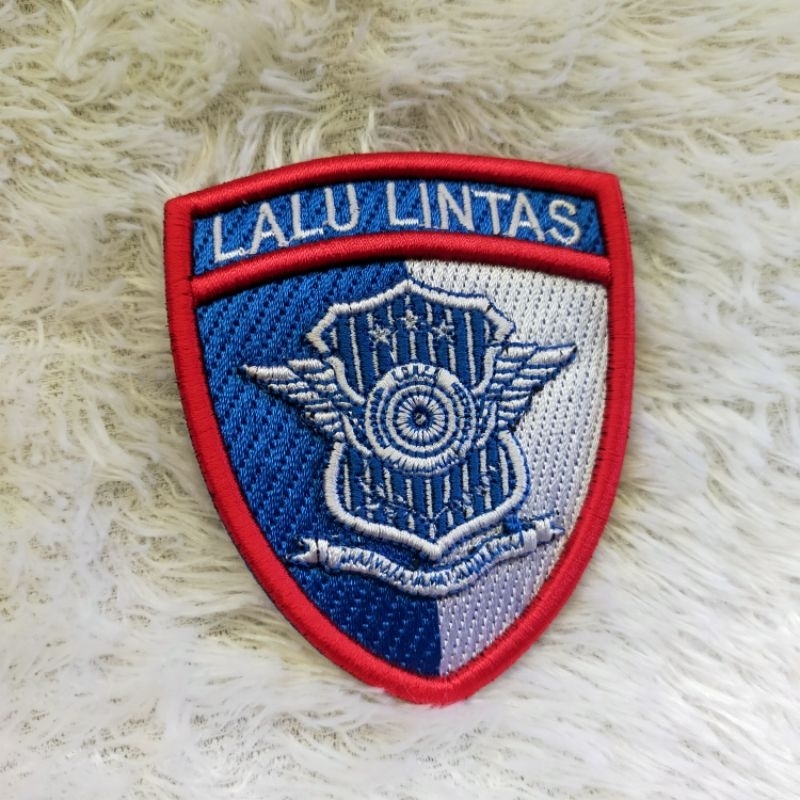 LOGO LANTAS LALU LINTAS POLRI BORDIR TIMBUL,LOGO POLANTAS BORDIR TIMBUL