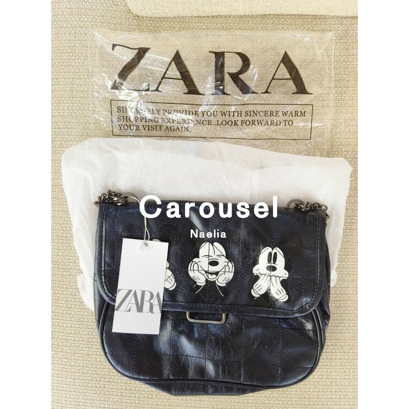 Tas ZARA Mickey Black Original 100%