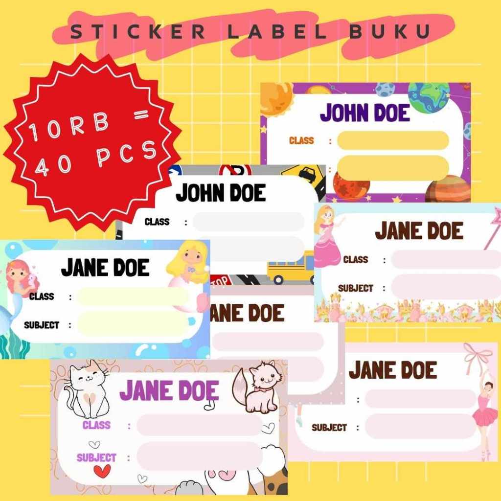 

Stiker Buku Pelajaran Stiker Nama Buku Tulis Stiker Nama Buku Sekolah Sticker Buku Tulis