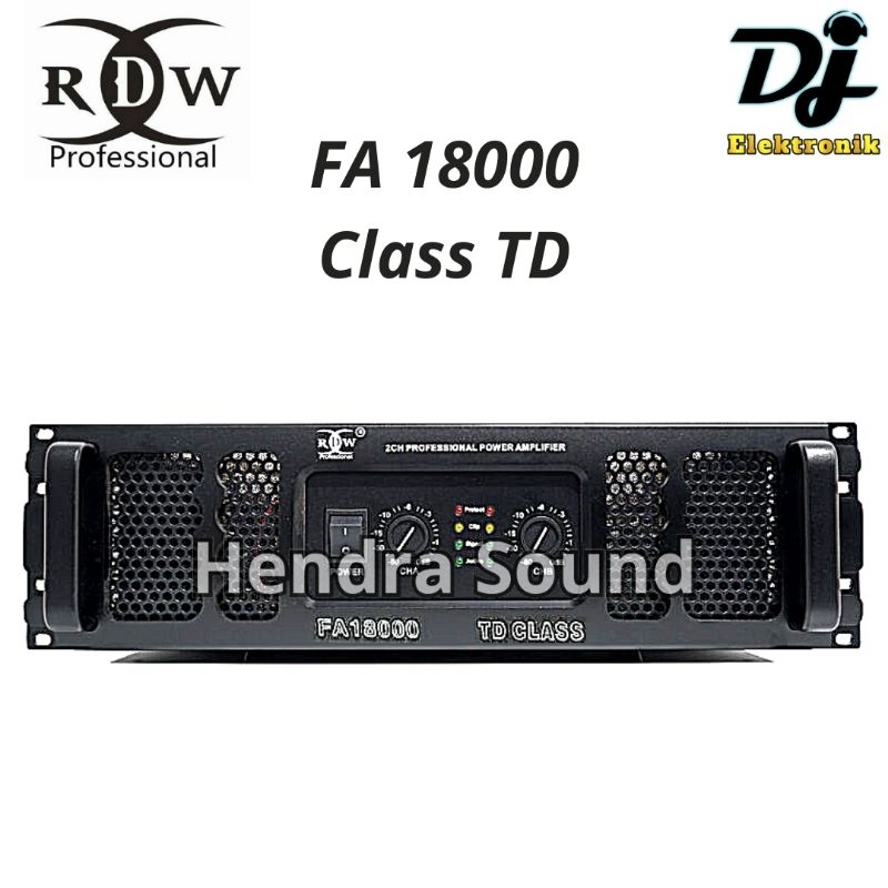 RDW ● FA 18000 / FA18000 - Power Amplifier (2 channel)
