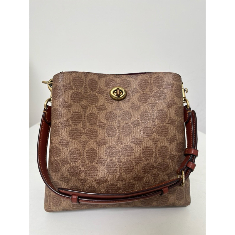 Tas COACH willow bucket bag original 100% wanita
