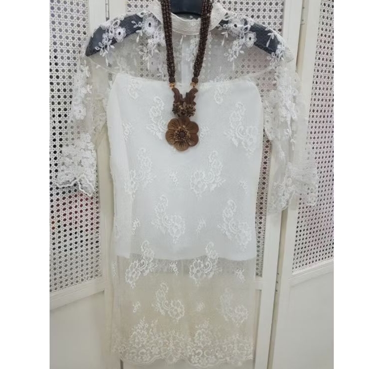 kebaya putih brokat sale murah baju atasan kondangan wisuda graduation