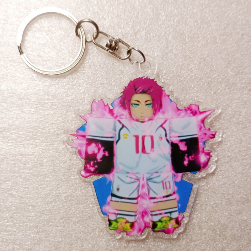 ganci akrilik REO Blue Lock Roblok / keychain gantungan kunci Reo Blue Lock Robloxs