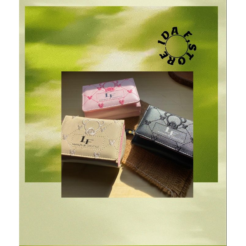 IFS>Dompet Koin Dompet Wanita Dompet Dordir LF Dompet Lipat Dompet Genggam Lucu