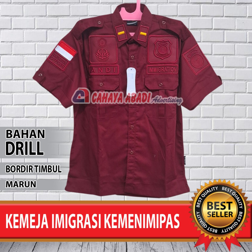 Kemeja Imigrasi KEMENIMIPAS Seragam Imigrasi KEMENIMIPAS Baju Imigrasi KEMENIMIPAS