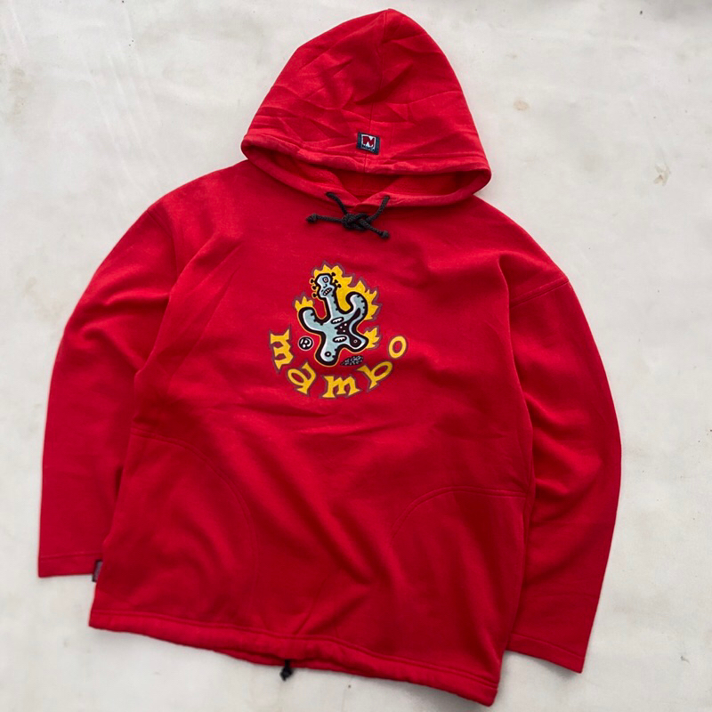 ⚡️”Vintage MAMBO Basshead Hoodie Red Made In Australia”⚡️