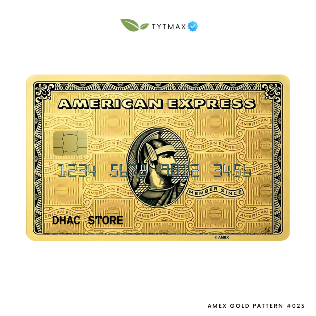 

amex gold pattern #023 / Dummy Credit Card / Fake Premium ID Card