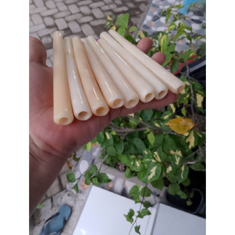 pipa tulang sapi model bulat panjang 12 cm