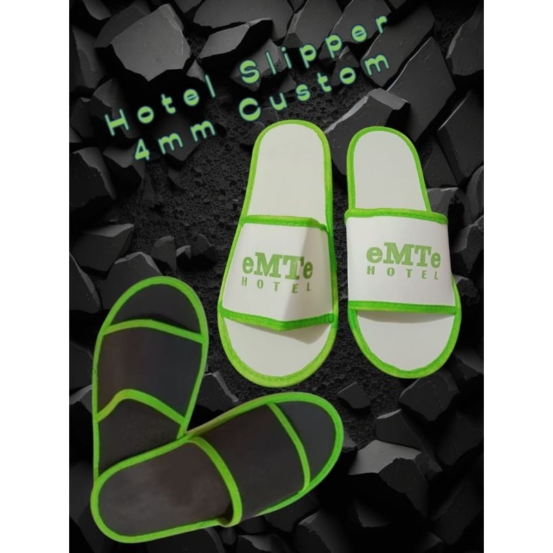 Slipper Hotel Sandal Hotel 4mm Custom Logo Amenities Hotel