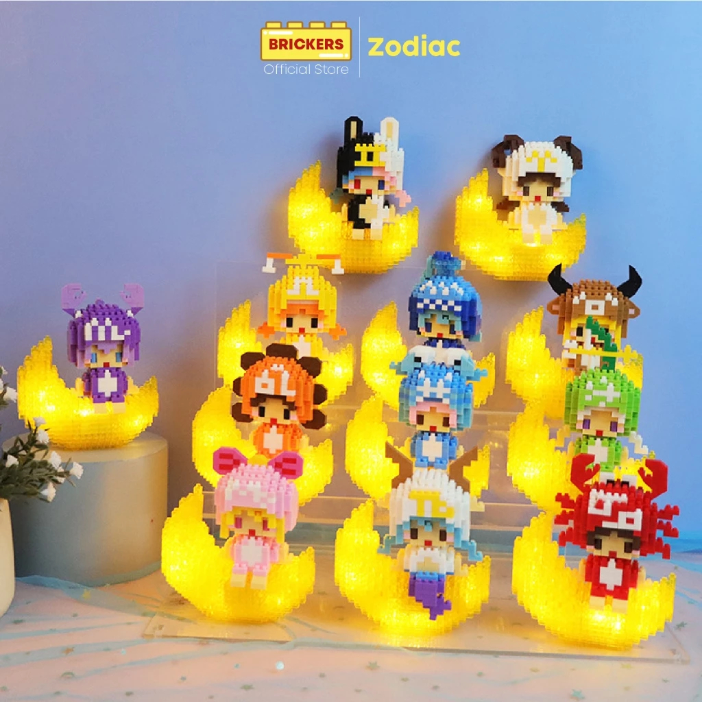 Bricks Mainan Balok Rakit Zodiak Series Bintang Kelahiran / Rasi Bintang