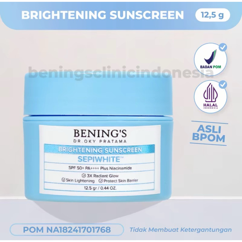 Bening's Sunscreen Brightening Series | Cream Siang Benings Clinic