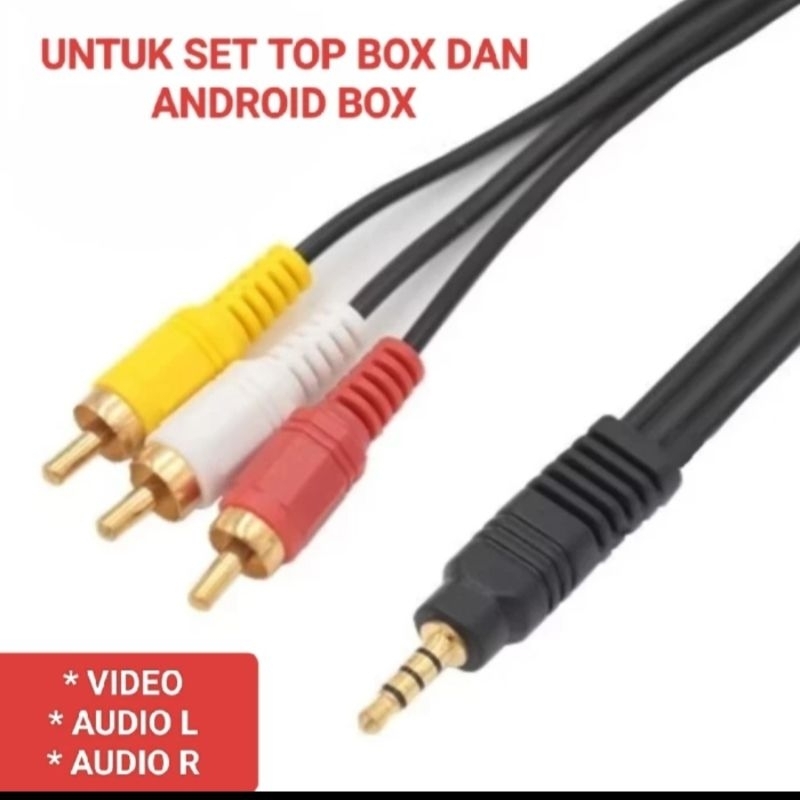 RB Kabel RCA Set Top Box POLYTRON PDV600T2 Label Jack STB Polytron PDV700T2 PDV709T2