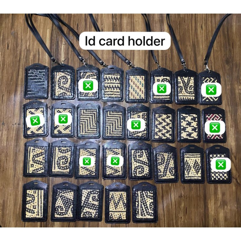 

Id card holder anyaman rotan