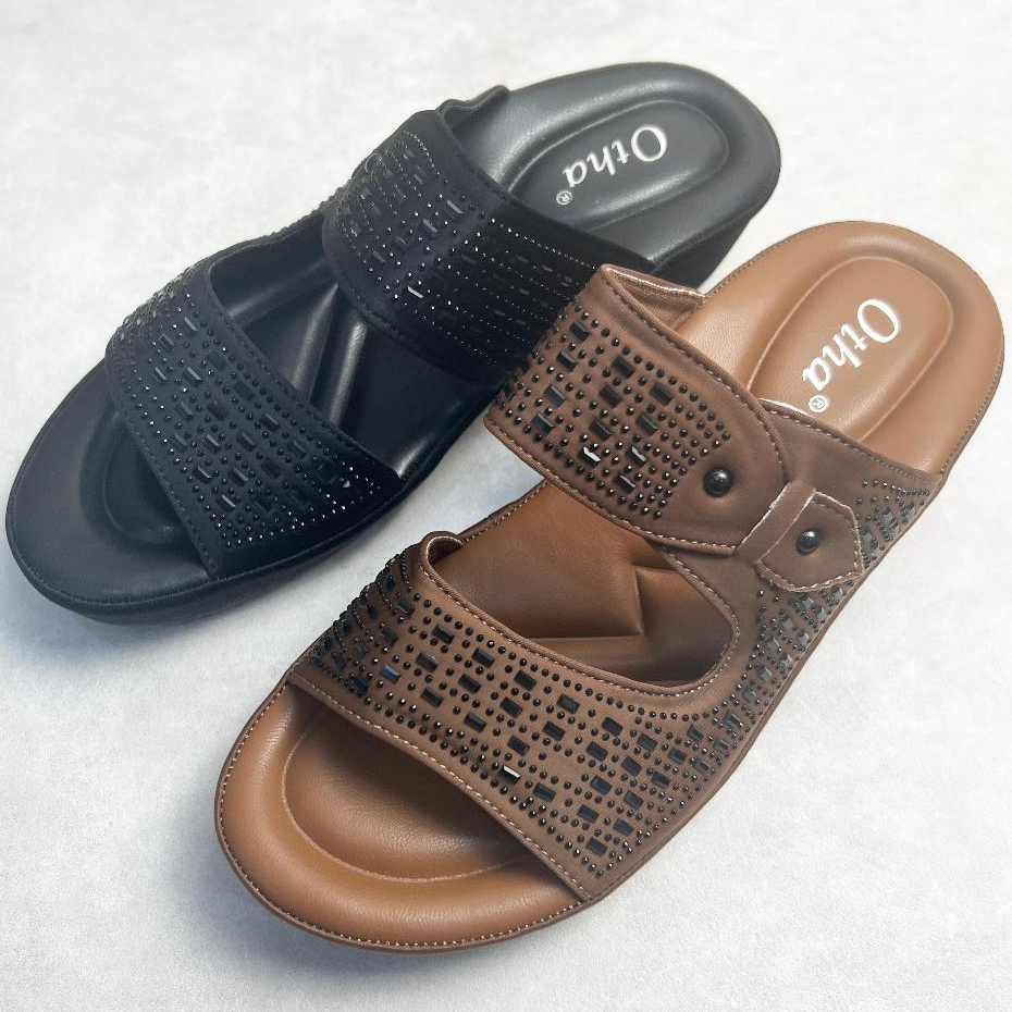 Otha Shoes - Wedges Sandal Wanita - H1163 OWK Tinggi HAK  -+ 3CM