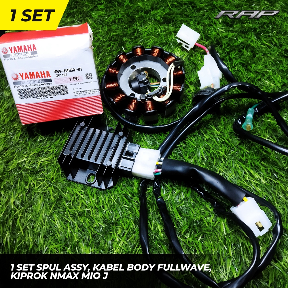 SPUL/SPOOL ASSY MIO J PLUS KABEL BODY FULLWAVE SET KIPROK NMAX ORIGINAL/SPOL FULLWAVE MIO J