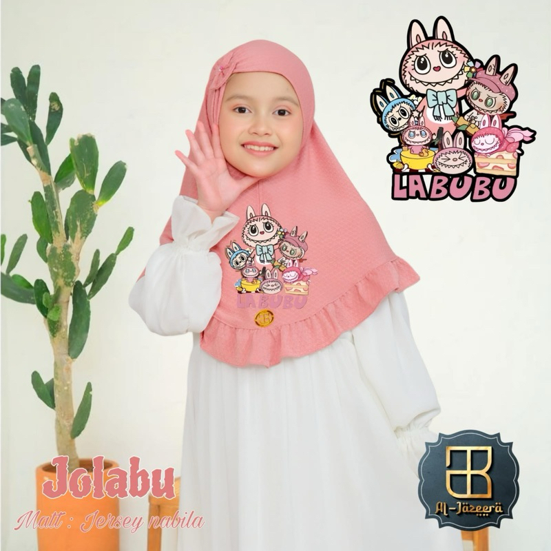 AL JAZEERA JULABU // HIJAB ANAK MOTIF LABUBU BY AL JAZEERA