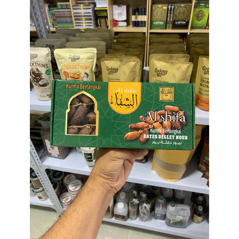 

{Best Date} Safiya Kurma Tunisia Tangkai Premium 500Gram & 1kg - Deglet Noor -Fresh -Organik Organic
