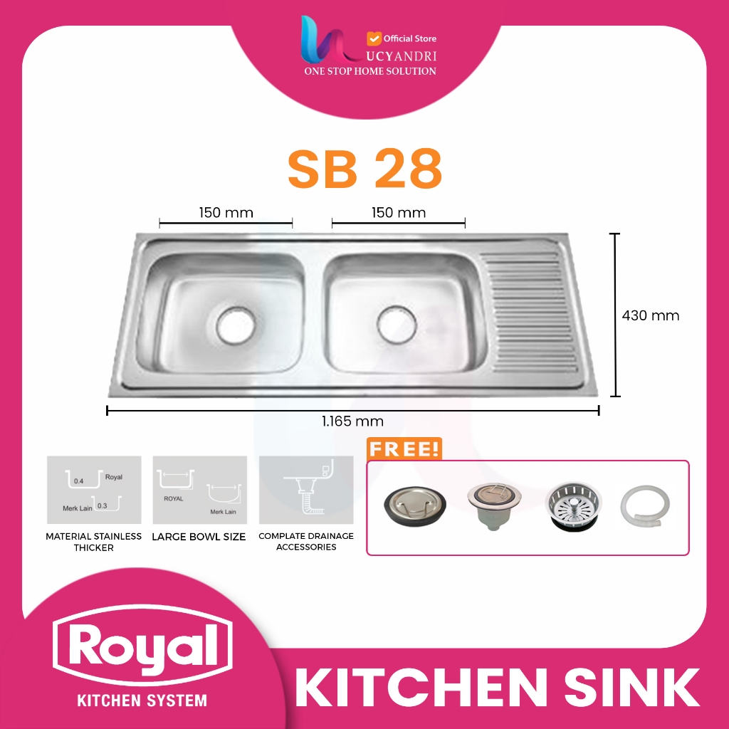 KITCHEN SINK ROYAL SB28
