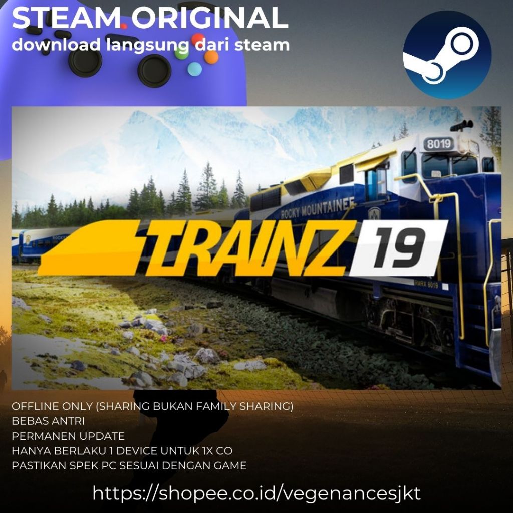 Trainz Railroad Simulator 2019 / 2022 PLATINUM DLC MAC & PC Game Sharing Original + Update